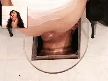 Toilet Slaves Scatology - Human toilet gets a mouth full of scat