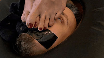 Madame Marissa - Trapped in the smotherbox and smothered under feet
