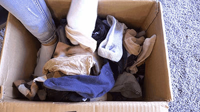 Madame Marissa - Slave buried in a box of stinky socks