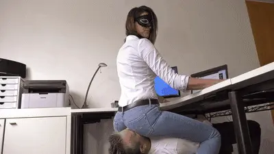 Madame Marissa - Losers face becomes my office chair replacement (small version)