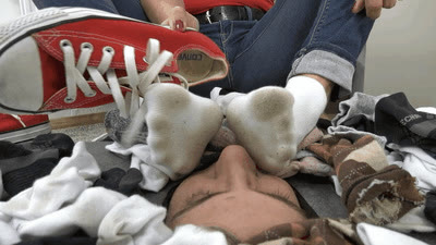Madame Marissa - Helplessly buried under a pile of stinky socks