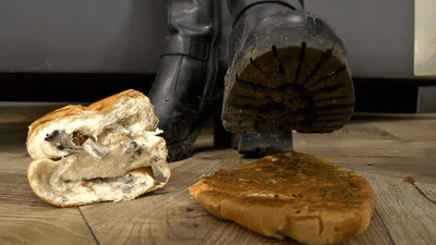 Madame Marissa - Disgusting slave meal with dirt, spit and ash (small version)