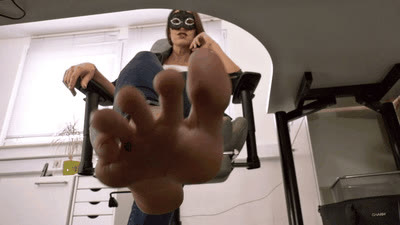Madame Marissa - Youre my new office foot slave!