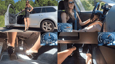 Madame Marissa - High speed driving with high heels
