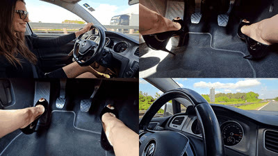 Madame Marissa - Fast joyride with Louboutin high heels