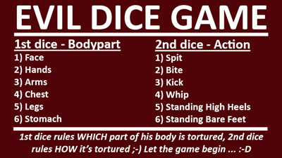 Madame Marissa - Dice game with trampling, spitting, biting & more!