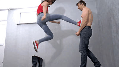 Madame Marissa - Brutally kicked by boots, converse and dirty feet