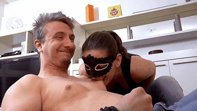 Madame Marissa - Biting the helplessly bound slave