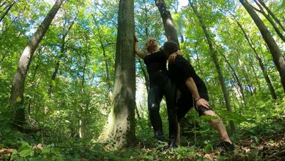 Toiletslaveanddommes - Mistress Samariel and Faith - armpit licking in the forest part 1