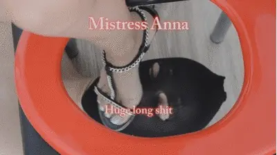 Mistress Anna Toilet - Huge Long Shit
