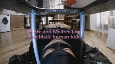 Mistress Anna Toilet - 198 Me and Jane using black toilet slave