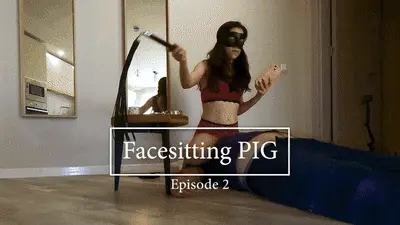 Mistress Anna Toilet - 294 Facesitting toilet Pig 2 - scat and farting