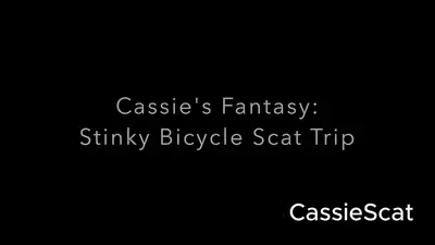 CassieScat - Farting and Pooping on a Nude Bicycle Ride (Fantasy Outdoor Setting)