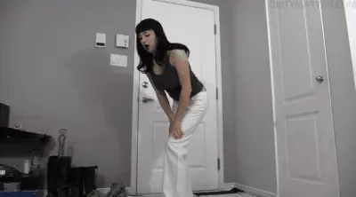 Dirty Maryan - Pooping in white pants while constipated