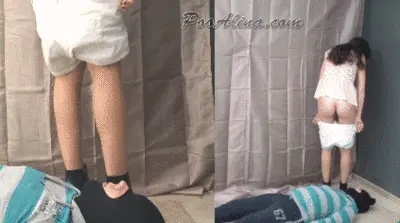 PooAlina - Alina liquid pooping and dancing on slave
