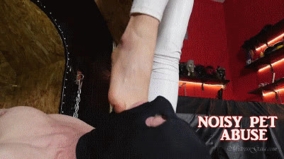 Gaia Femdom - MISTRESS GAIA - NOISY PET ABUSE - HD
