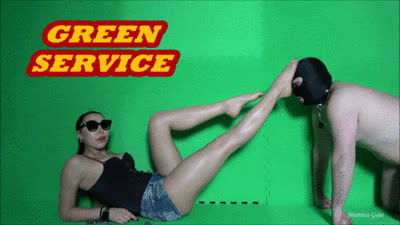 Gaia Femdom - MISTRESS GAIA - GREEN SERVICE - HD