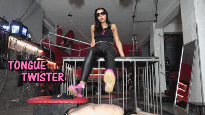 Gaia Femdom - MISTRESS GAIA - TONGUE TWISTER - HD