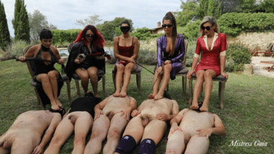 Gaia Femdom - MISTRESS GAIA - FOOTLICKERS IN CHASTITY - HD