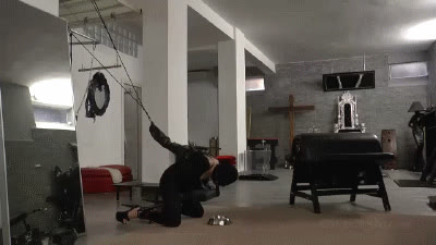 Gaia Femdom - MISTRESS GAIA - TIGHTLY BOUND HOODED &amp; MILKED - HD