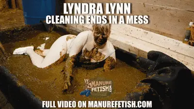 ManureFetish - Lyndra Lynn cleaning ends in a mess