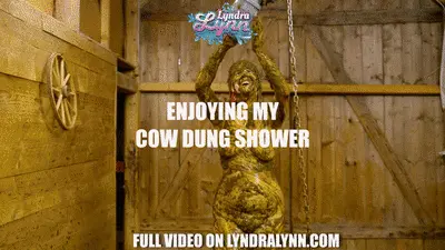 ManureFetish - Enjoying my cow dung shower