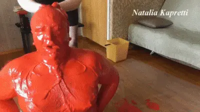 Natalia Kapretti - Fed shit and painting slave