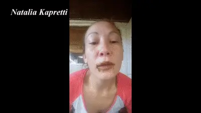 Natalia Kapretti - Eats shit, fucks shitty strap-on, waiting meeting