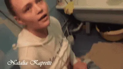 Natalia Kapretti - My depraved innocence pissing and shitting in toilet bowl