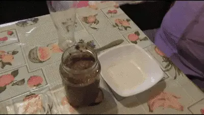 Natalia Kapretti - Eating shit collected for 2 days