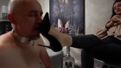 SADO-LADIES - High-Heel Blowjob  Lady Iveta