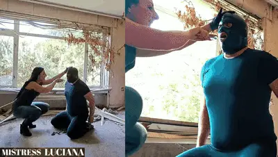 Club der Scheissefresser by MISTRESS LUCIANA - Zähneputzen mit frischer Scheiße