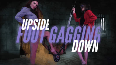 Lady Scarlet - Lady Scarlet - Foot gagging upside down