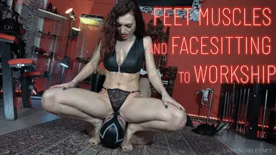 Lady Scarlet - Lady Scarlet - Feet muscles and facesitting to worship
