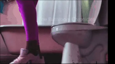 The Bathroom Chronicles - Pink Yoga Pants Pink Shoes ~ The Bathroom Chronicles ~ BC22023