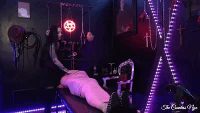 Mistress Nyx - THE MUMMIFIED AND IMPALED PINK DOLL
