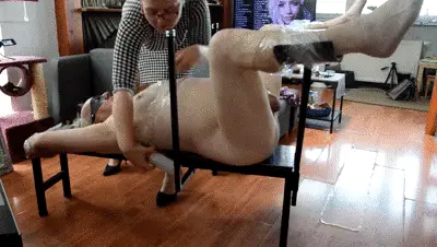Mistress Ann - grandpa eating shit and cleaning ass