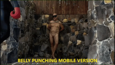 MISTRESS DARIA DOMINA - BELLY PUNCHING AND SHOWING HIM HOW STRONG AND CRUEL WE ARE
