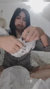 Amydirty - Frozen piece of shit turned into a dildo!