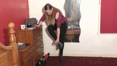 Sophie 41 - Trying On Boots & Shoes