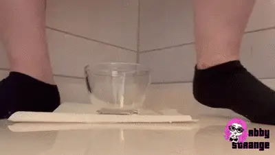 Abby Strange Fetish - A bowl of shit for you, loser!
