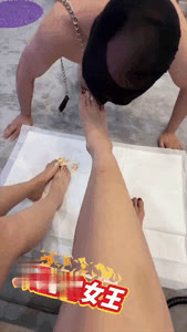Chinese Scat Love - Long Legs Goddesses Step on Food and Feed the Small Dick Foot Slave Eat It All while Slapping Him wi