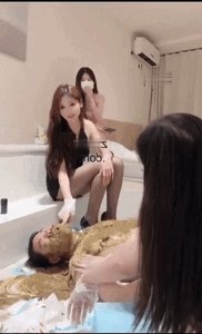 Chinese Scat Love - 3 Sexy Goddesses Shit Playing and Shit Feeding for the Lucky Toilet Slave that Is Fully Covered in P