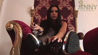 Princess Jenny - &nbsp;Jerk off instruction - Part 2 - Nylon feet