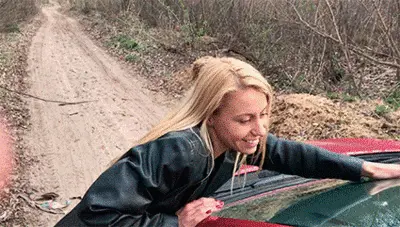 Scat and Piss Femdom - Pee on car 03