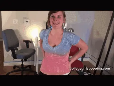 College girl Roxy shits on camera first time (HD wmv video 1280x720 Pixels 5000 kb/s)