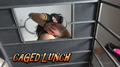 Mistress Gaia - MISTRESS GAIA - CAGED LUNCH - HD