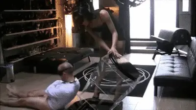 Mistress Gaia - MISTRESS GAIA CELLOPHANE AND STRAPON