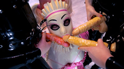 Mistress BlackDiamoond - Fuck mouth test: Blow our strap-ons! (SD Video)