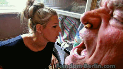 FemdomBerlin - Human Ashtray and Spittoon P2